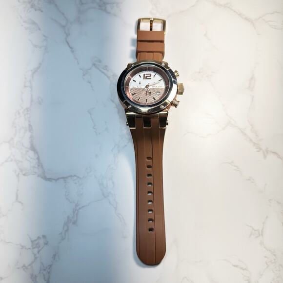 MULCO Blue Marine Chronograph Brown and Gold-tone Dial Uisex Watch - Picture 5 of 6